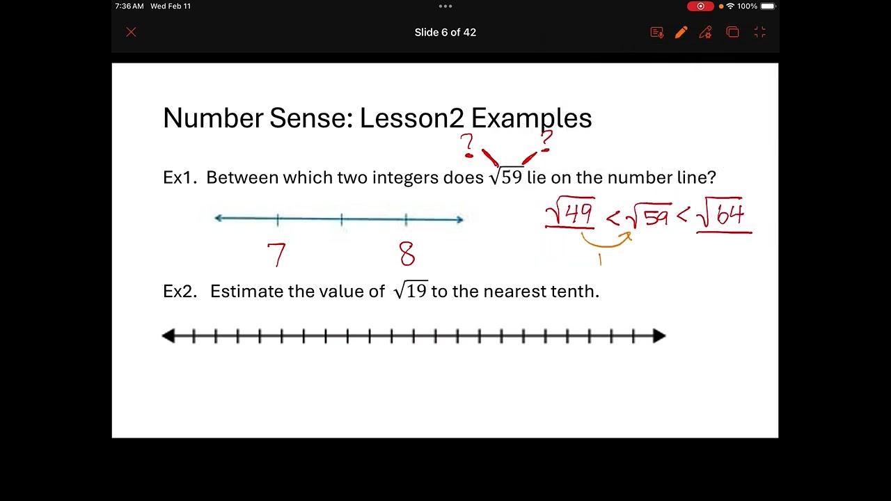 M8: number sense lesson 2 video