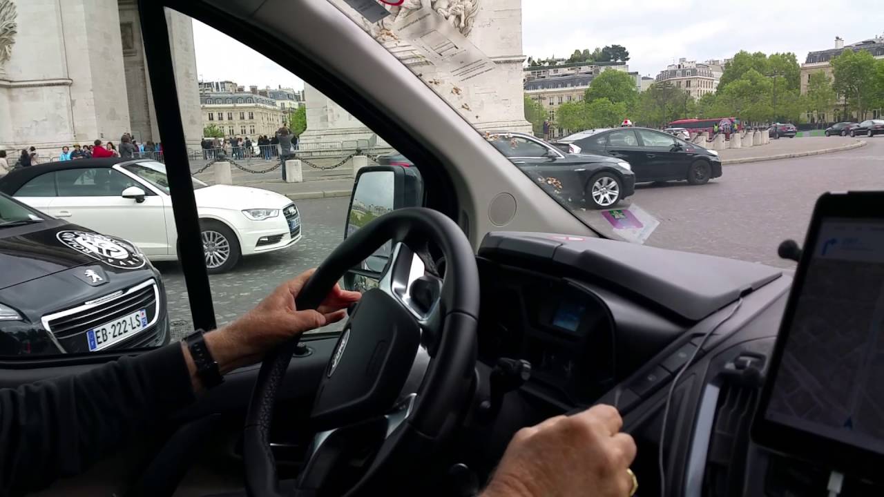 My Dad Navigating Paris' Arc de Triomphe Roundabout in an 8 Passenger Van