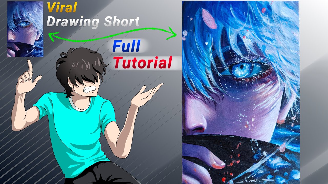 I Recreated Gojo&rsquo;s Viral Drawing For Tutorial.
