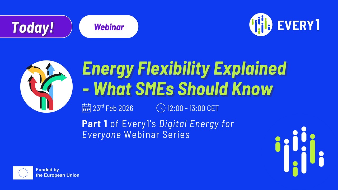 Webinar: Energy Flexibility Explained - What SMEs should know | Digital Energy for Everyone