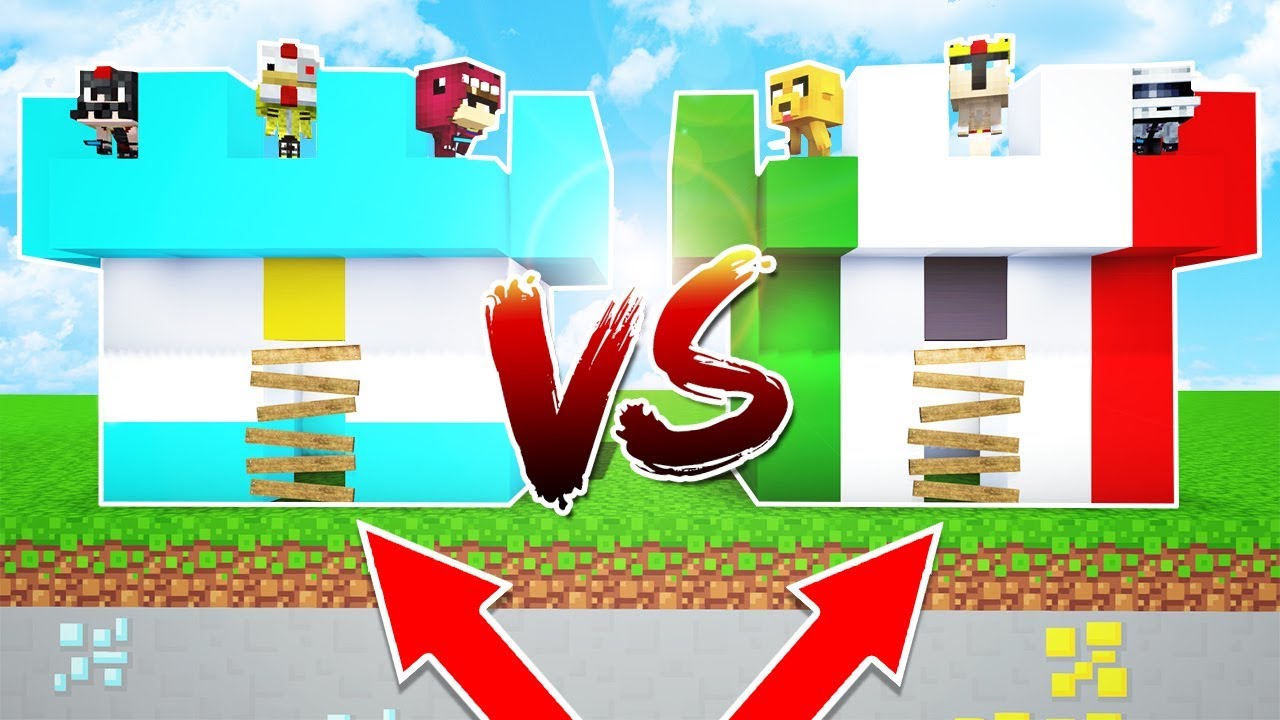 CASTILLO DE ARGENTINA VS CASTILLO DE MÉXICO 😱 MINECRAFT