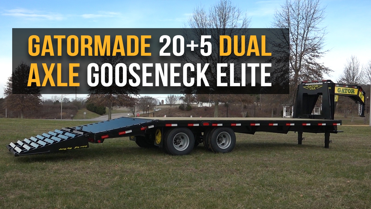 Gatormade 20+5 Tandem Dual Gooseneck Trailer Elite - Features Review