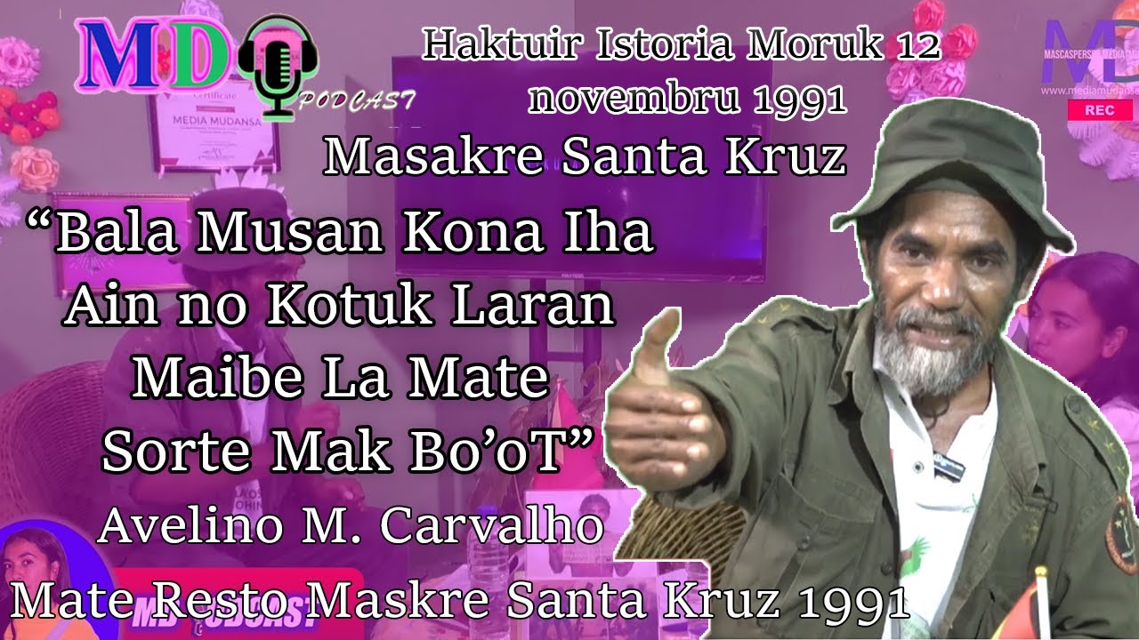 PODCAST Espesial Ba Komemorasaun Loron Nasional Joventude (12 novembru 2023-1991) Masakre Santa Kruz