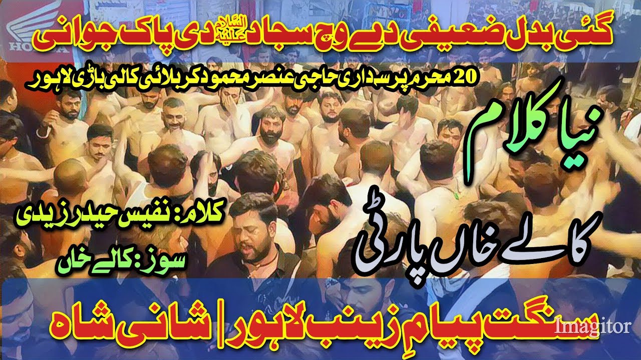 20 Moharram 2024 | Gai Badal Zaifi De Wich | Sangat Payam E Zainab Lahore | Salar | Shani Shah