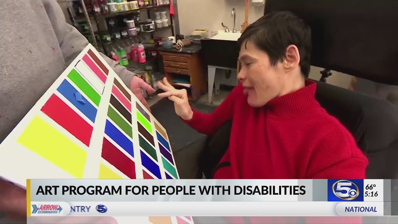 VIDEO: Arts program unlocks potential of severely disabled artists