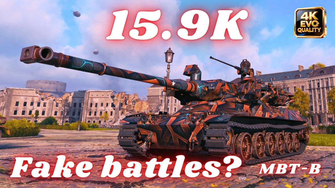 MBT-B  15.9K Damage 9 Kills ( fake battles? ) World of Tanks #wot