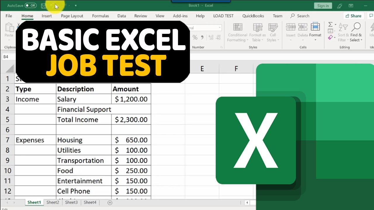 How To Pass BASIC EXCEL TEST FOR EMPLOYMENT