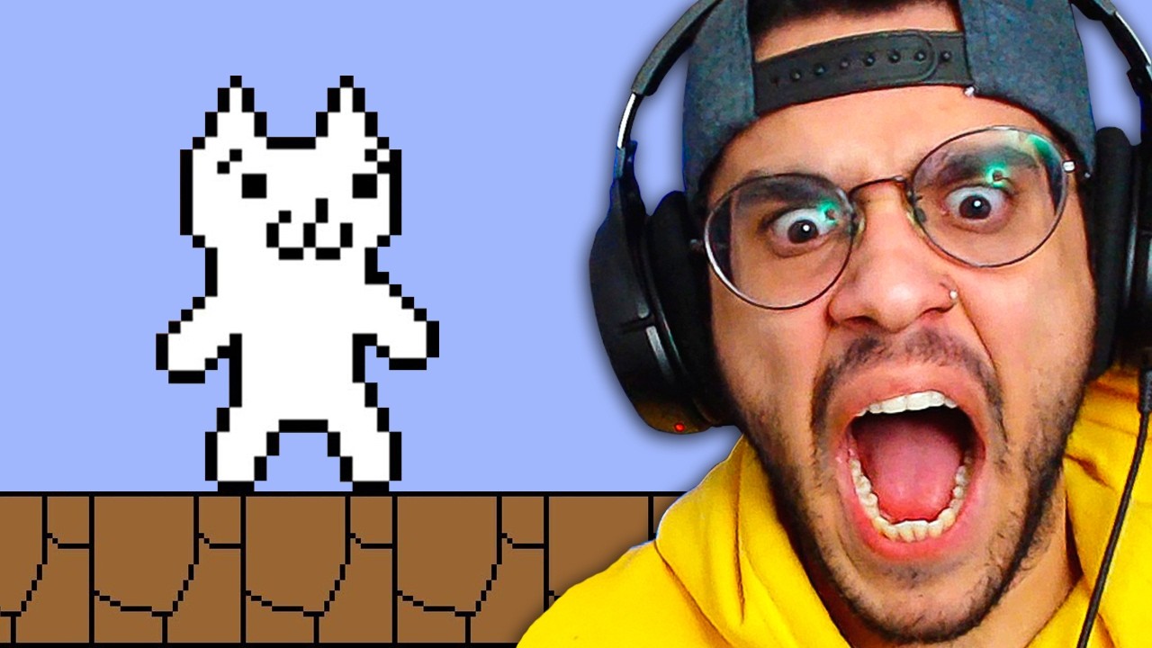 JOGANDO O JOGO MAIS DIFÍCIL DO MUNDO! - CAT MARIO