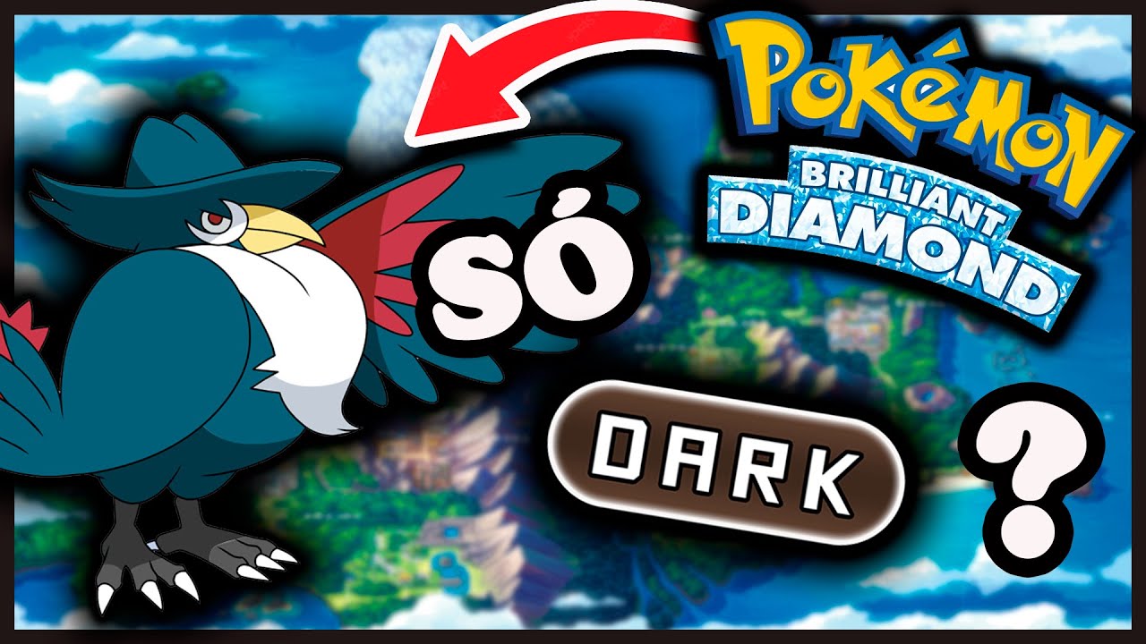 Dá pra ZERAR Pokémon BRILLIANT DIAMOND SÓ com o Tipo DARK? - Desafio Pokémon (Sem itens em batalha)