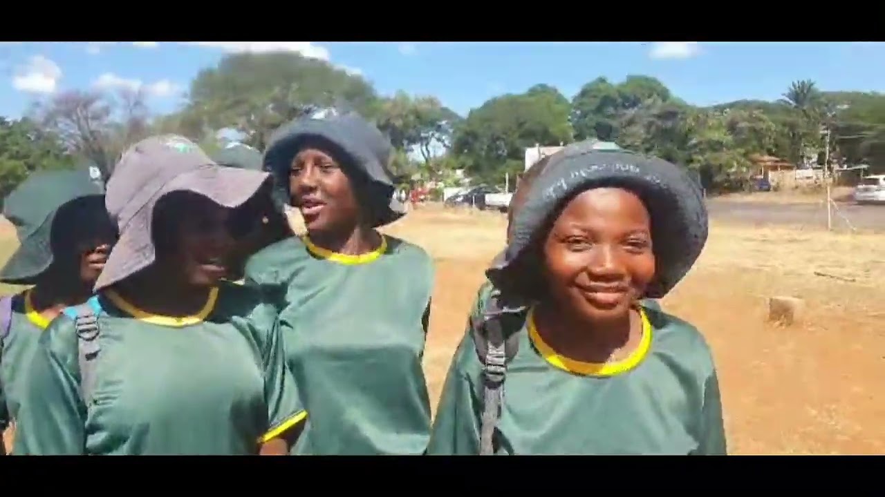 Entumbane High School girls rugby team at the on-going festival at Hartsfield Stadium.