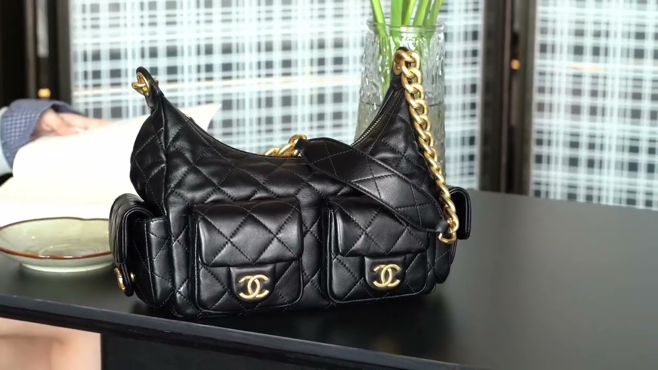 Trying On My New Favorite Bag #chanel 25C  hobo handbag