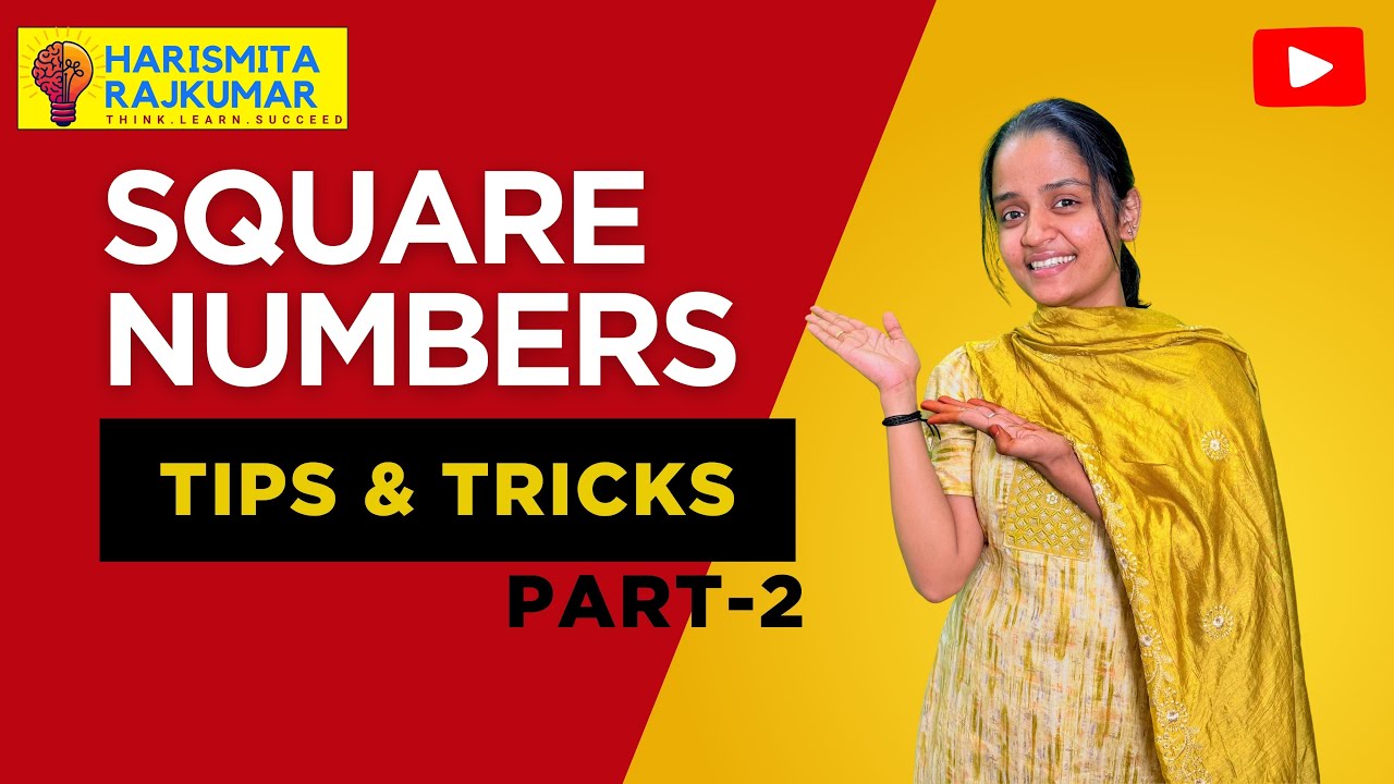 Multiplication Trick for Square Numbers | Aptitude Made Easy – Part 2