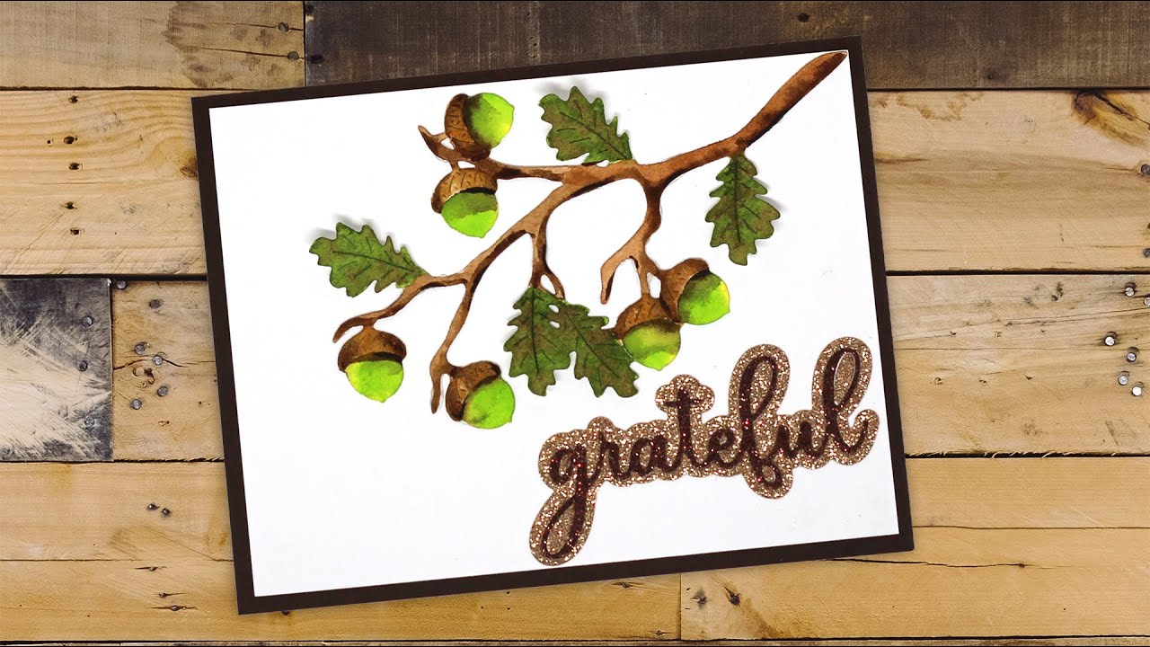 Easy No-Line Watercolor With Die Cuts