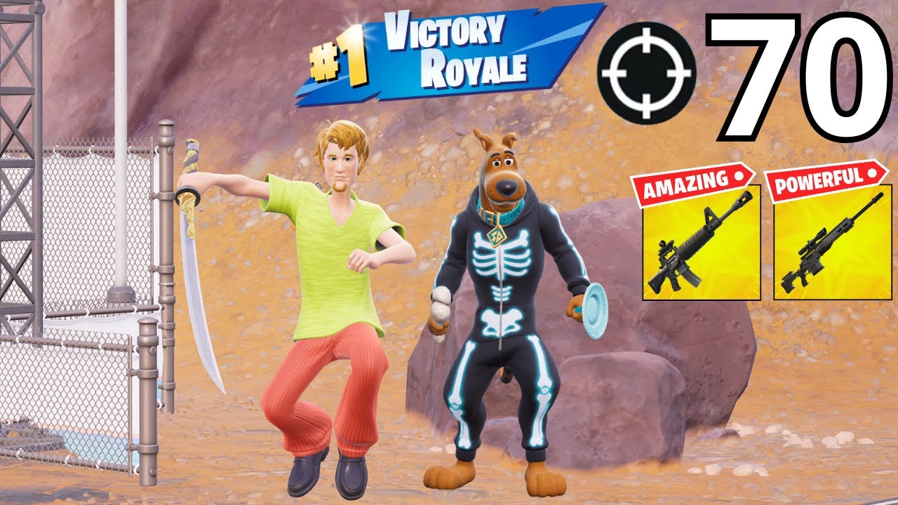 70 Elimination SCOOBY DOO Solo Vs Squads WINS Zero Build (NEW FORTNITE CHAPTER 7 SEASON 1)