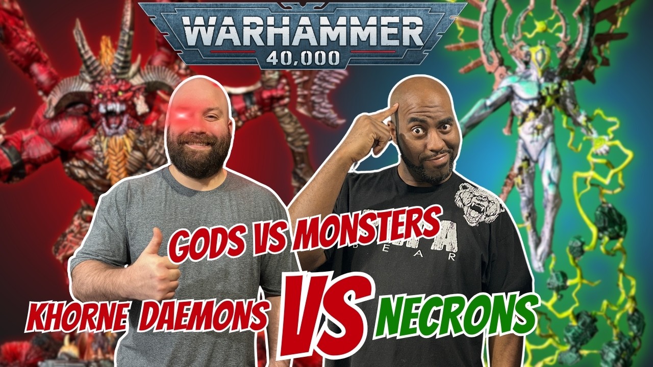 Демоны Кхорна против Некронов. Warhammer 40K. Отчет о битве на 2000 очков.