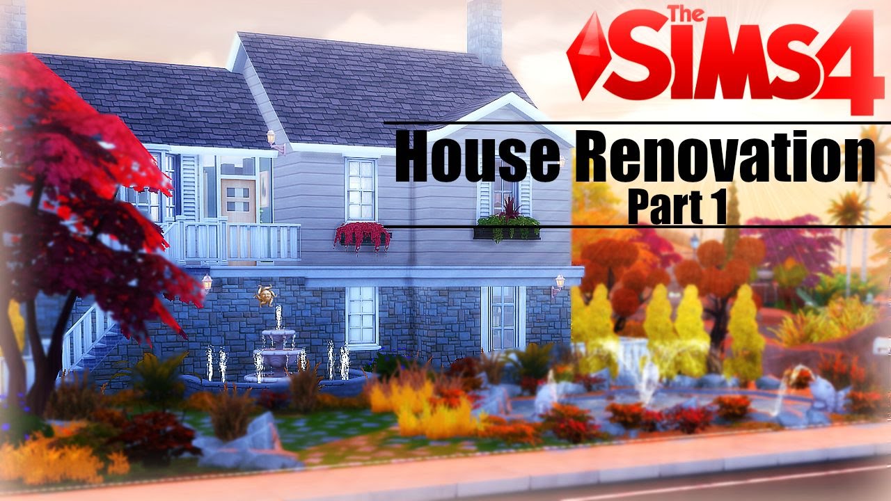 The Sims 4 House Renovation Collab w/MaiSims: Part 1 LivingRoom