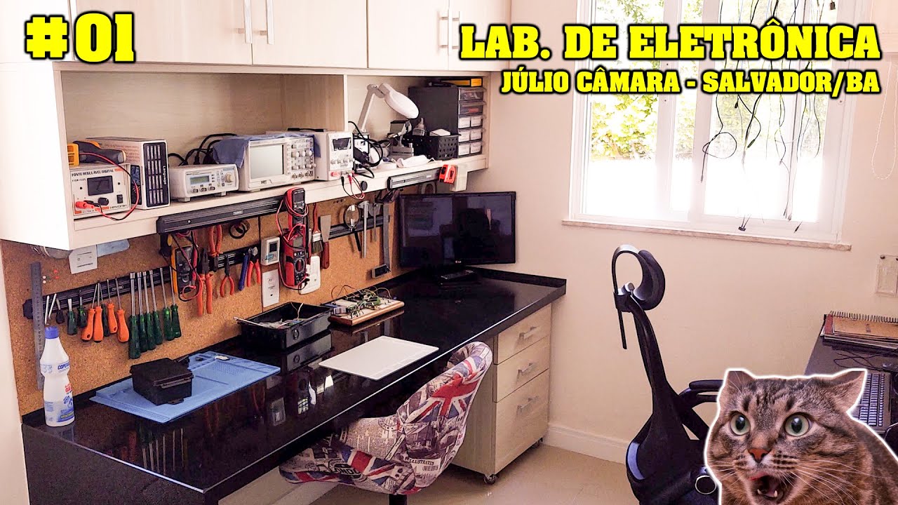 MEU LABORATÓRIO DE ELETRÔNICA - JÚLIO CÂMARA - SALVADOR/BA