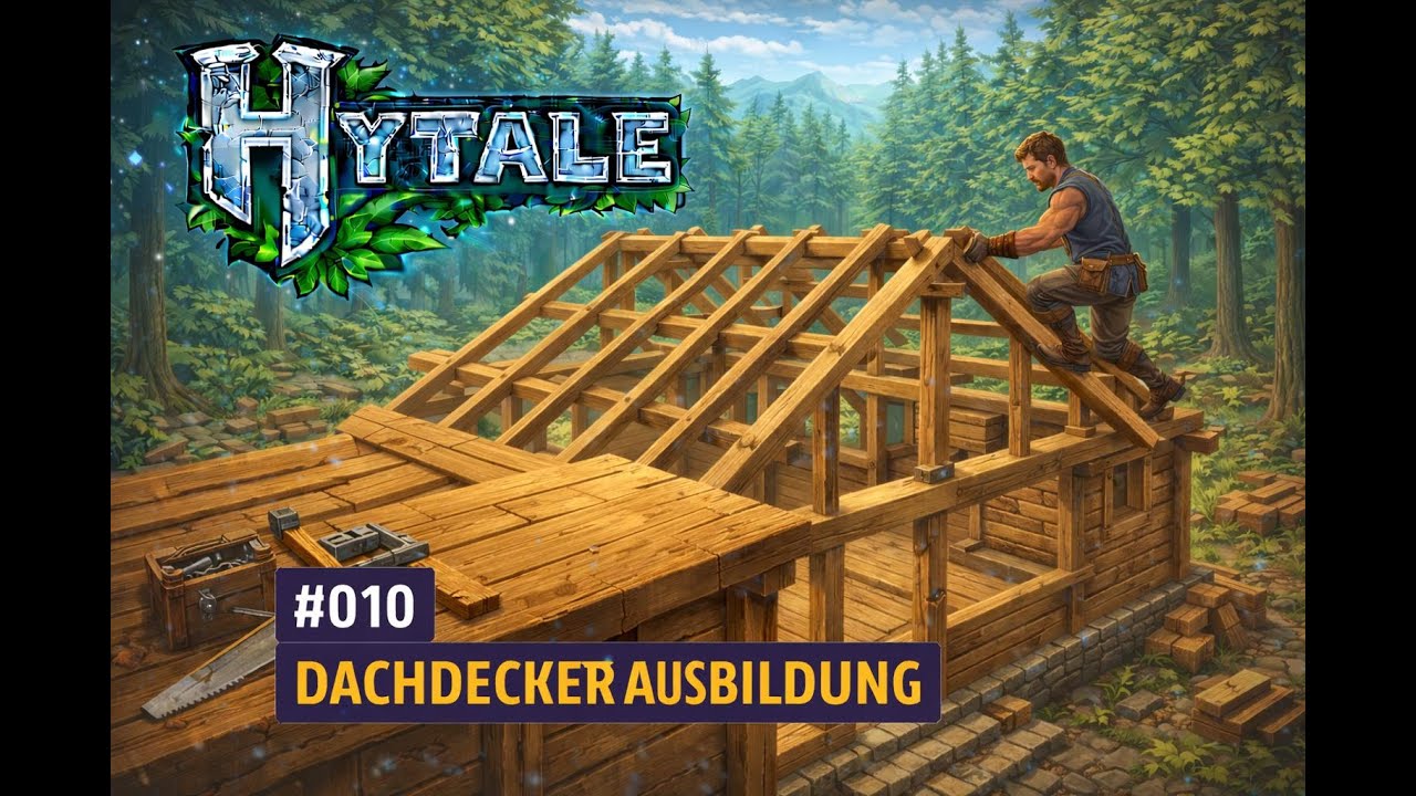 Let's Play HYTALE / Ideen für ein Dach #010