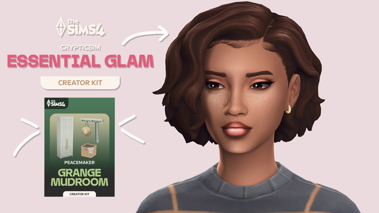 i absolutely LOVE crypticsim's essential glam & peacemaker's grange mudroom kits // the sims 4