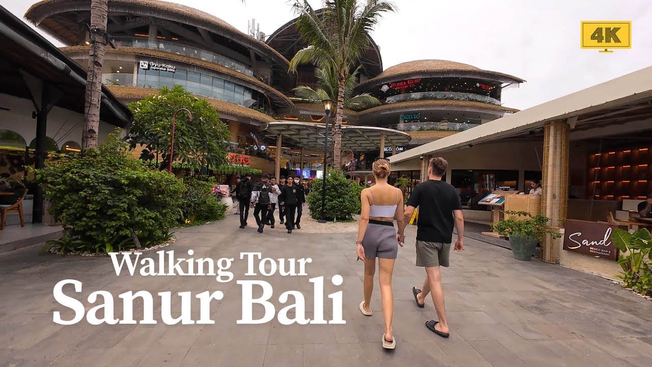 Sanur Bali Relaxing Walking Tour 4K | Sindhu Beach, Icon Bali, Sanur Main Street Bali Today 2026