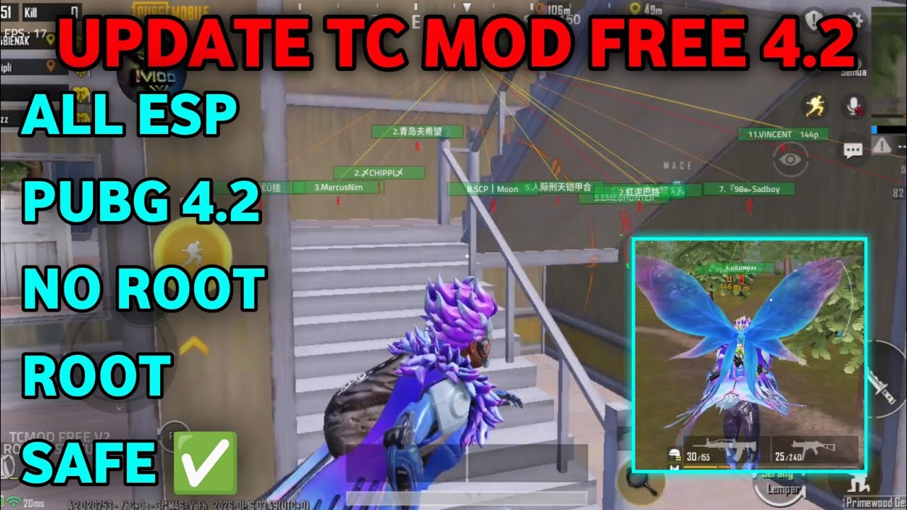 UPDATE CHEAT PUBG TERBARU 2026 GL/KR/VNG/TW/BGMI/32BIT DAN 64BIT NO KEY NOROOT DAN ROOT 4.2