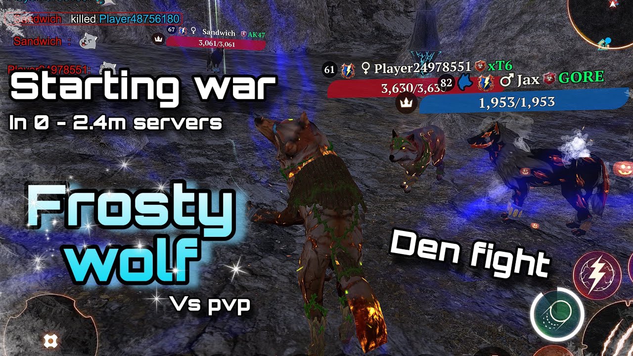 The wolf - Starting a WAR and fighting invites || 2 vs EVERYONE in PvP