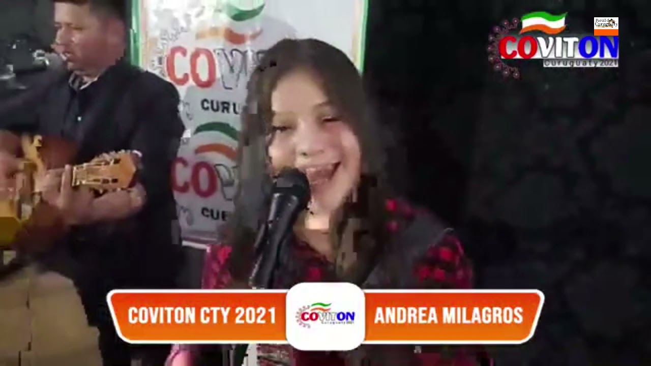 Presentación de Andrea Milagros la Princesita del Acordeón en la Coviton Curuguaty 2021