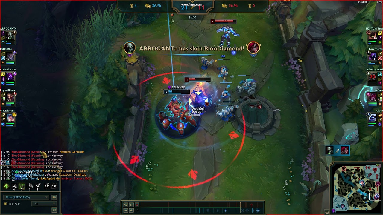 Mad Urgot main singlehandedly destroying teams