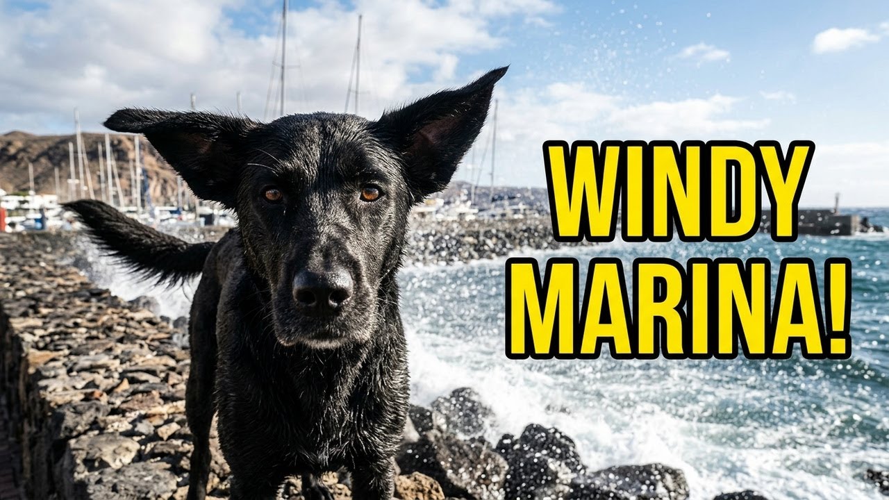 Windy Day at the Marina | Nala's Seaside Adventure in 4K
