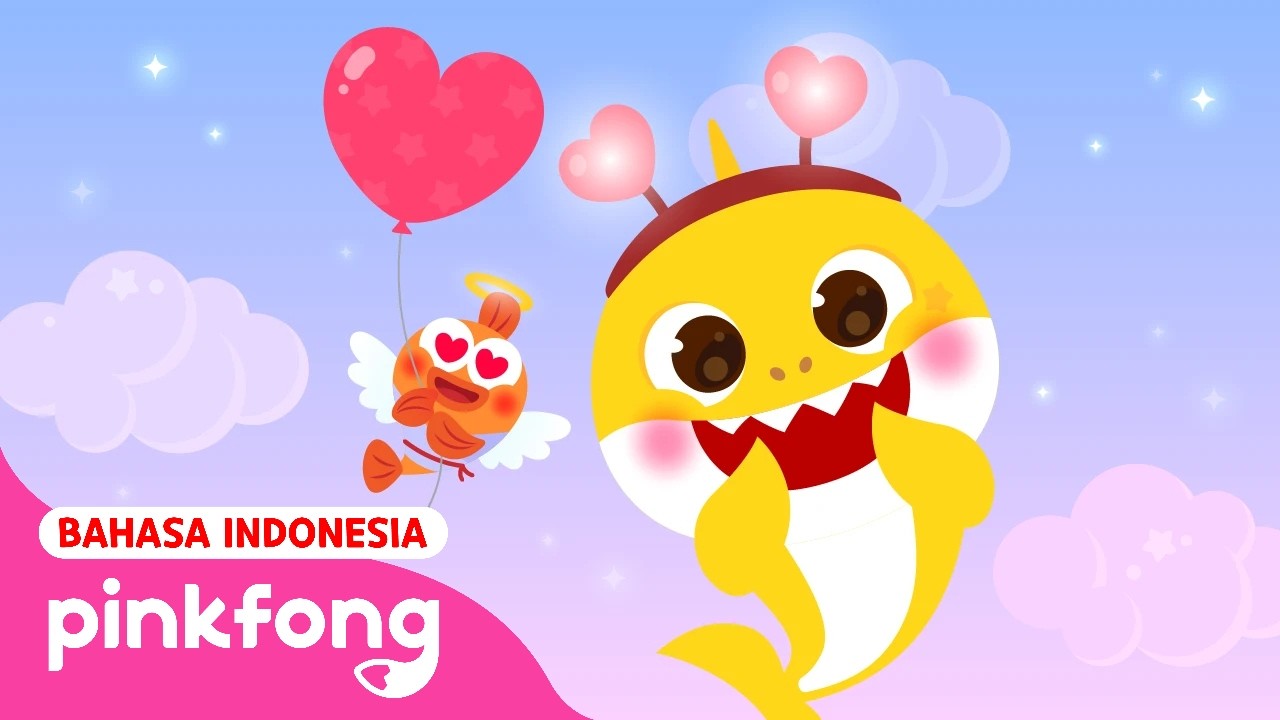 Valentine's Day Sharks | Hari Kasih Sayang Hiu | Hari Valentine | Pinkfong Baby Shark |ndonesia