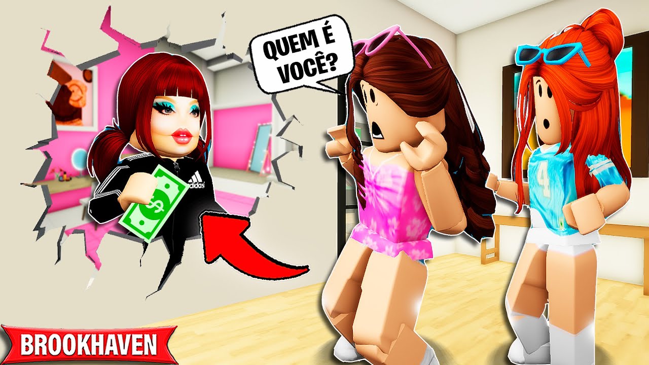 TEM ALGUÉM MORANDO NAS PAREDES DA MINHA CASA NOVA | Historinhas Brookhaven Roblox | Bibi e Lud