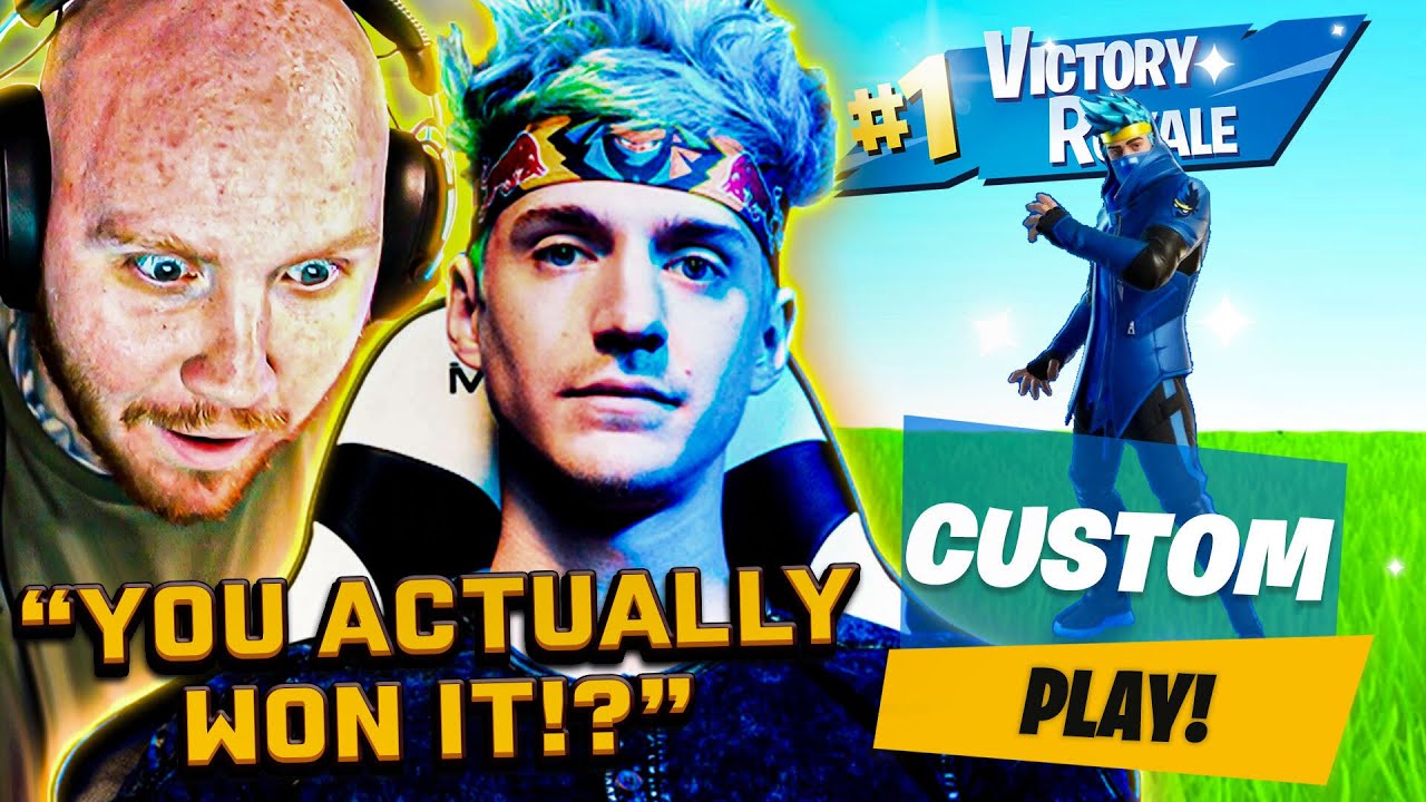NINJA WINS TIMTHETATMAN'S FORTNITE PRIVATE LOBBY...
