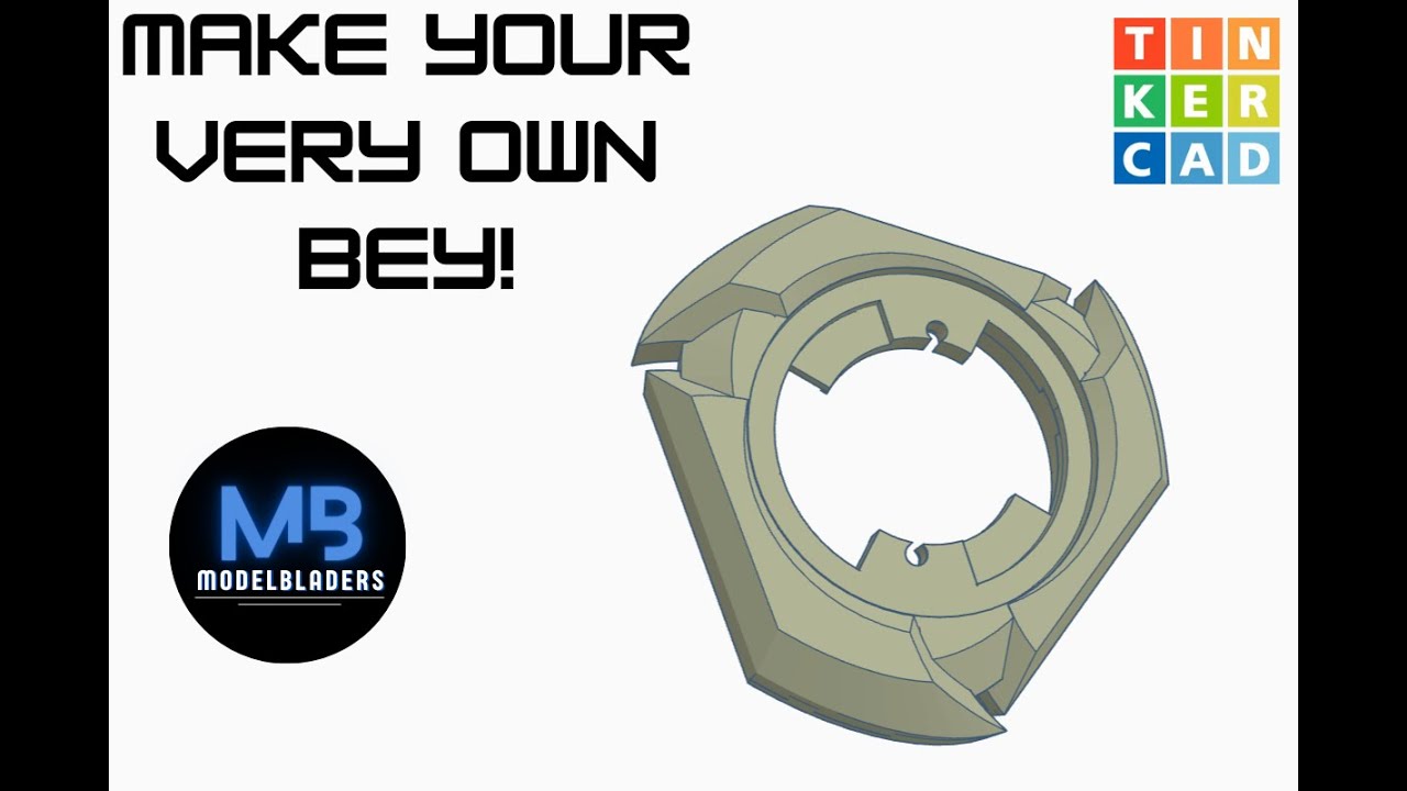 How To Make a Beyblade in Tinkercad!