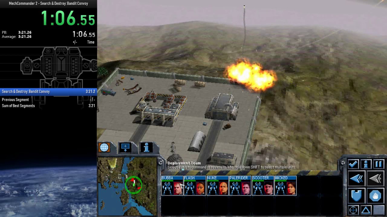 MechCommander 2 - Search & Destroy: Bandit Convoy done in 3:19 [WR]