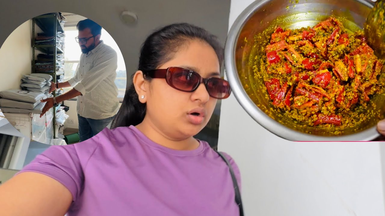 Mirchi aachar ki recipe or aaj parcel nikle subke