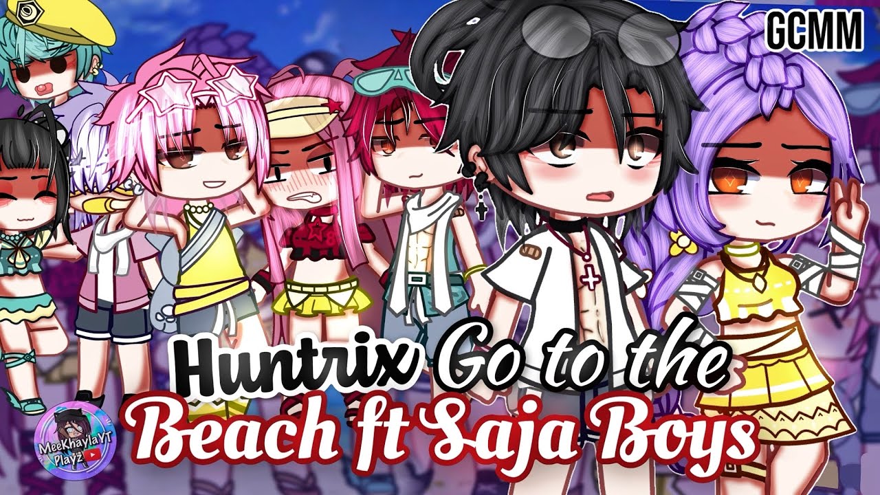 HUNTRIX Go To The Beach ft. SAJA Boys | KPOP Demon Hunters | GLMM / GCMM | Gacha Club Mini Movie