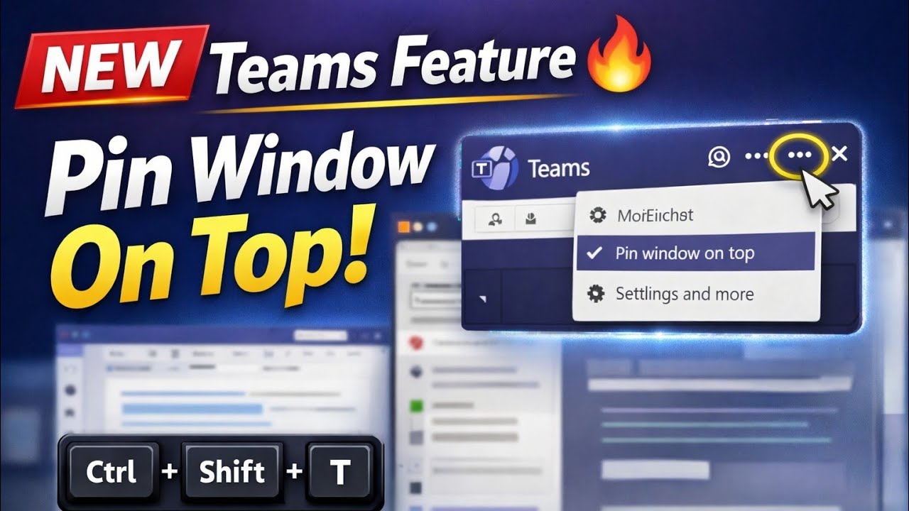 Новая функция Microsoft Teams: как закрепить окно Microsoft Teams поверх всех остальных | Teams в...