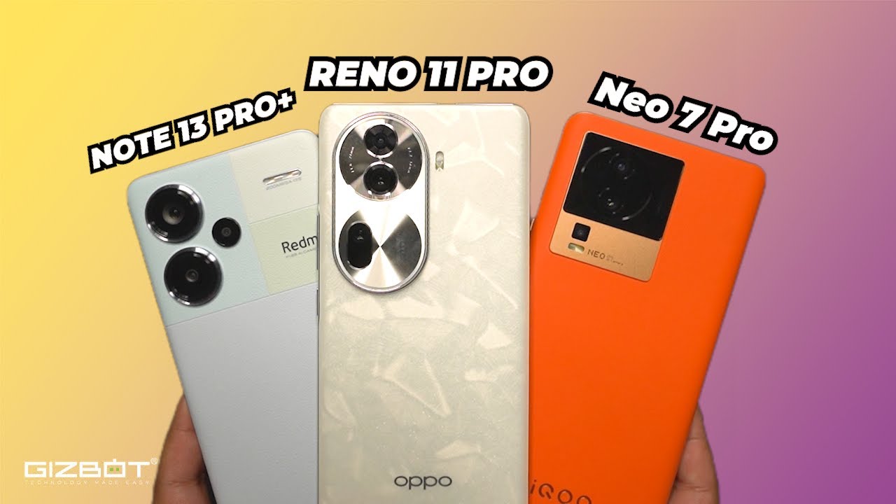 Redmi Note 13 Pro+ vs Oppo Reno 11 Pro vs iQOO Neo 7 Pro 🔋 Battery Drain & Performance Test