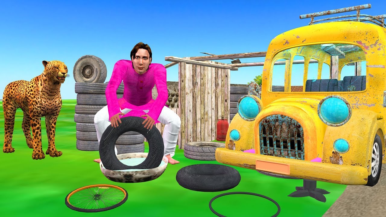 लालची पंचर वाला Hindi Kahaniya | Hindi  Stories Funny Comedy Video