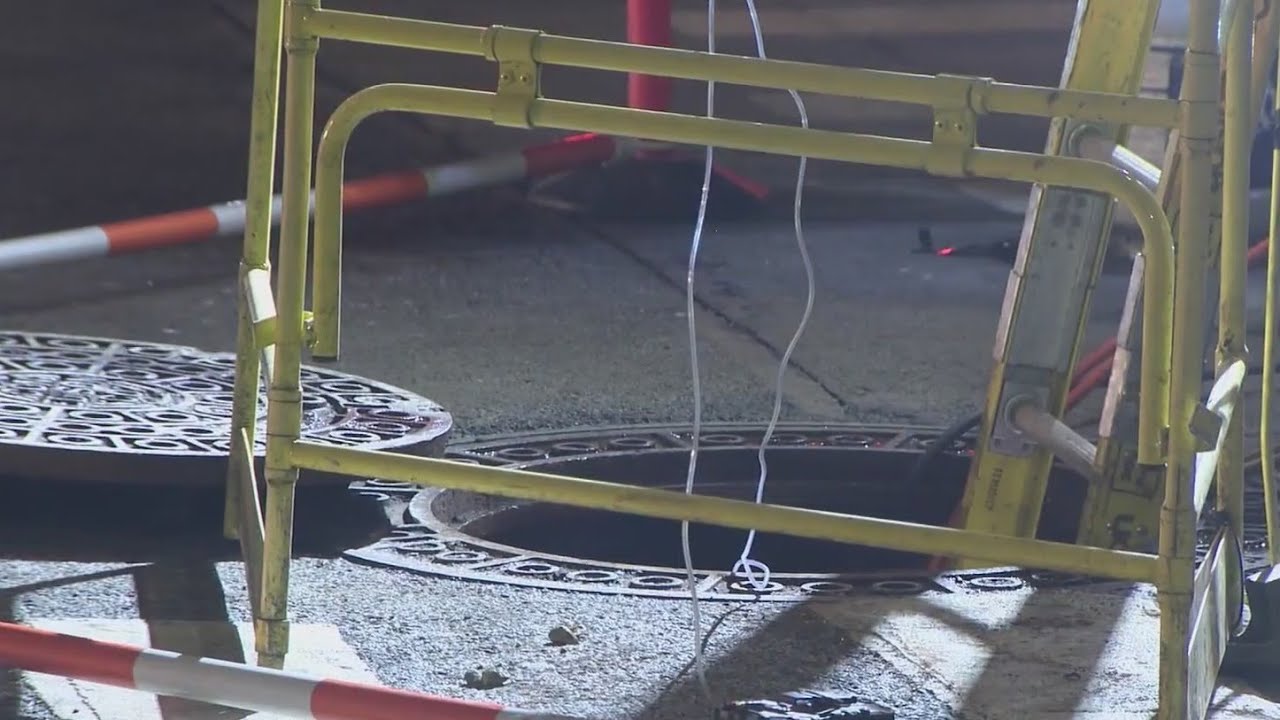 Three injured after manhole explosion shake