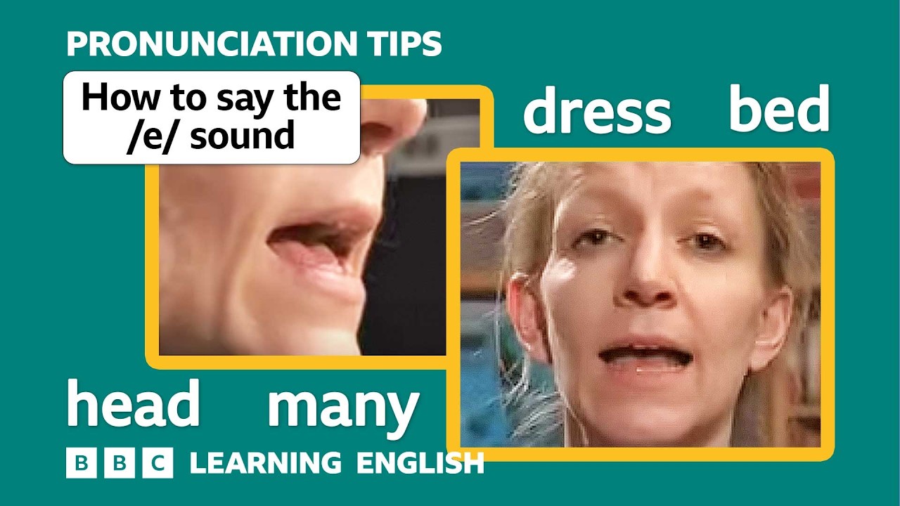 👄 Short vowel /e/ in &lsquo;dress&rsquo;, &lsquo;head&rsquo; & &lsquo;bed&rsquo; - English Pronunciation Tips