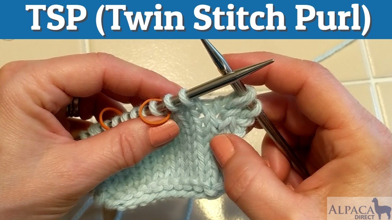 TSP (Twin Stitch Purl) Knitting Tutorial For Short Row Heels