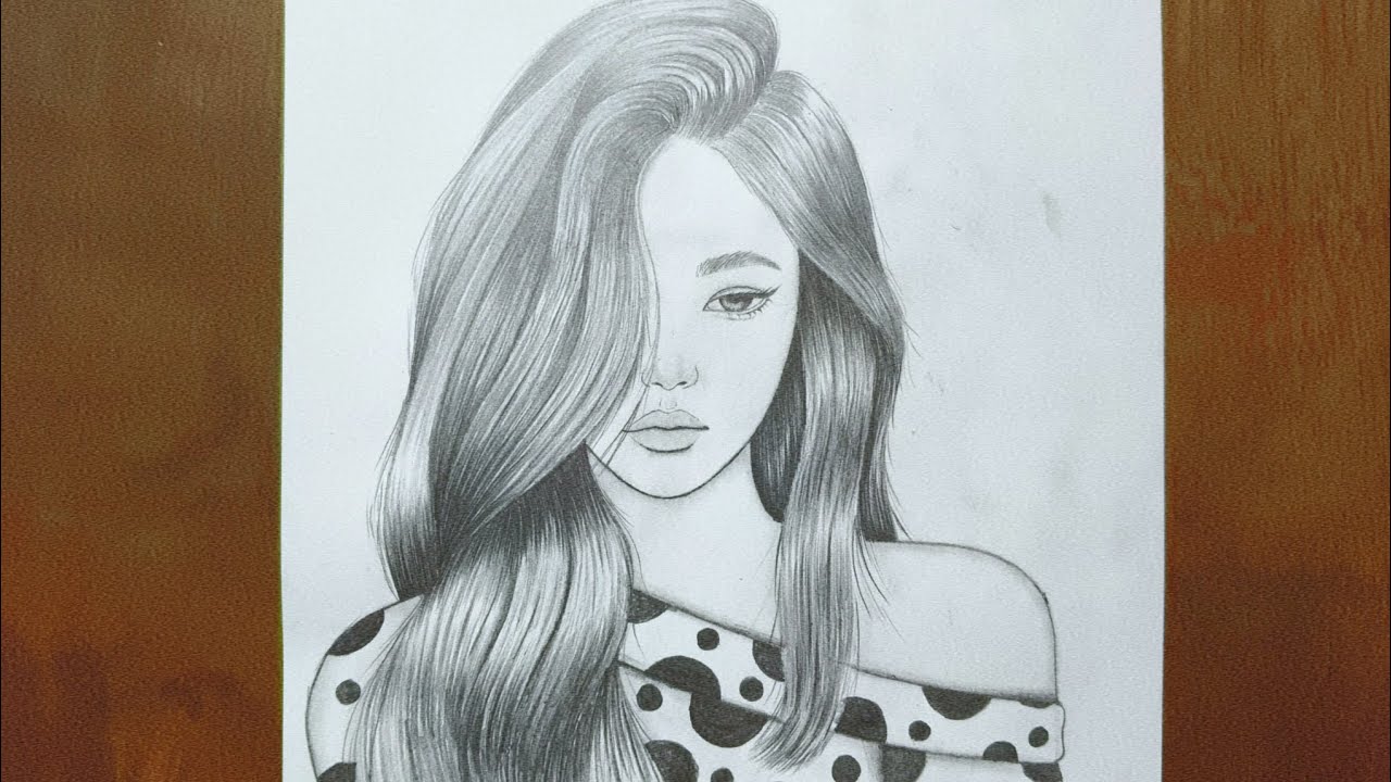 How To Draw A Girl || Step By Step Tutorial || Girl Pencil Sketch For beginners