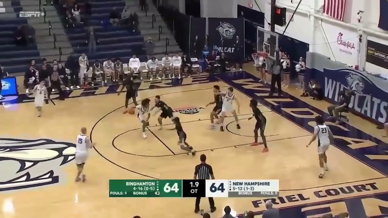 Men's #AEHoops, Jan. 22, 2026: New Hampshire 88, Binghamton 82 (3OT)