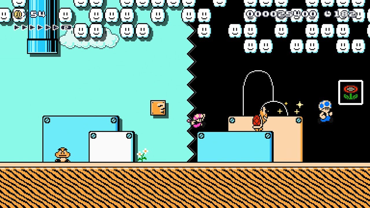 諦めずに青い人のオーバー上空を狙った結果ｗｗｗｗ【マリオメーカー2】