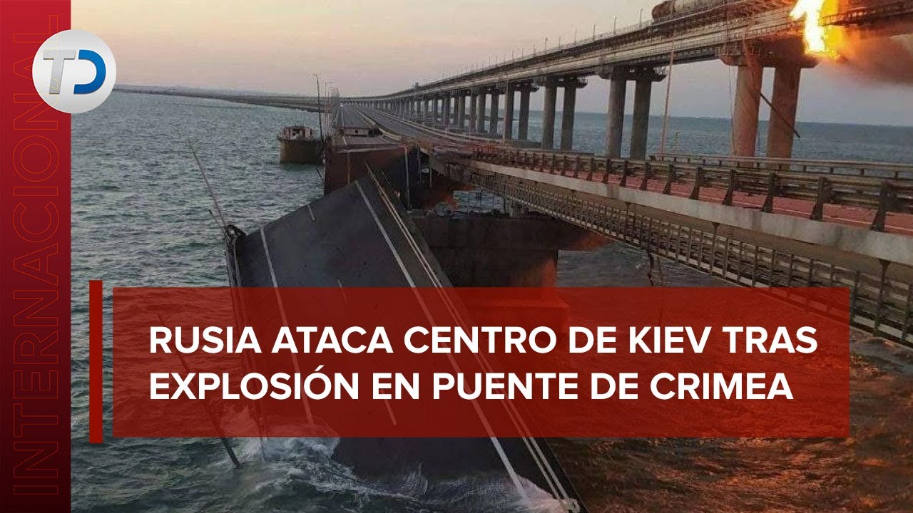 Rusia responde a explosión del puente de Crimea con 75 misiles lanzados a ciudades de Ucrania