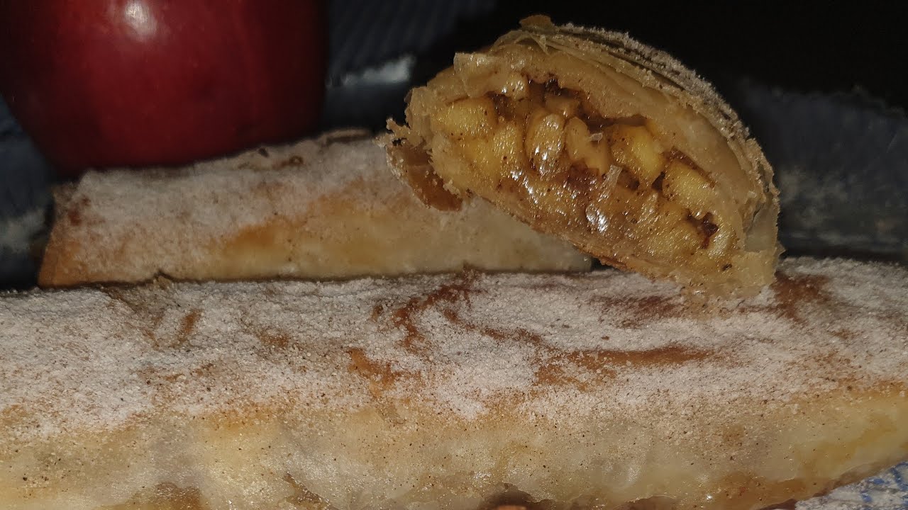 فطائر التفاح والقرفة بالجلاش في الفرن سهلة وسريعه /apple pie recipe