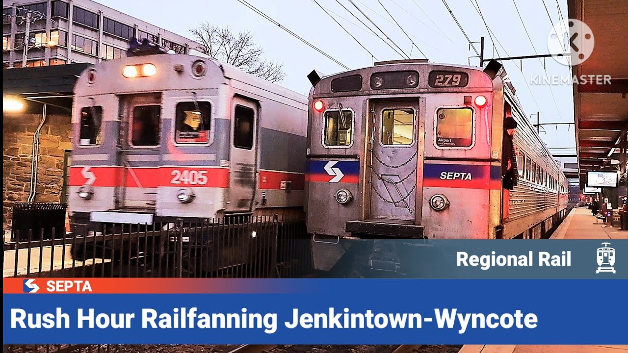 Rush Hour Railfanning At Jenkintown-Wyncote 
