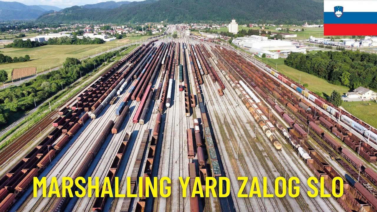 Marshalling Yard Ljubljana Zalog, Slovenia - Aerial view