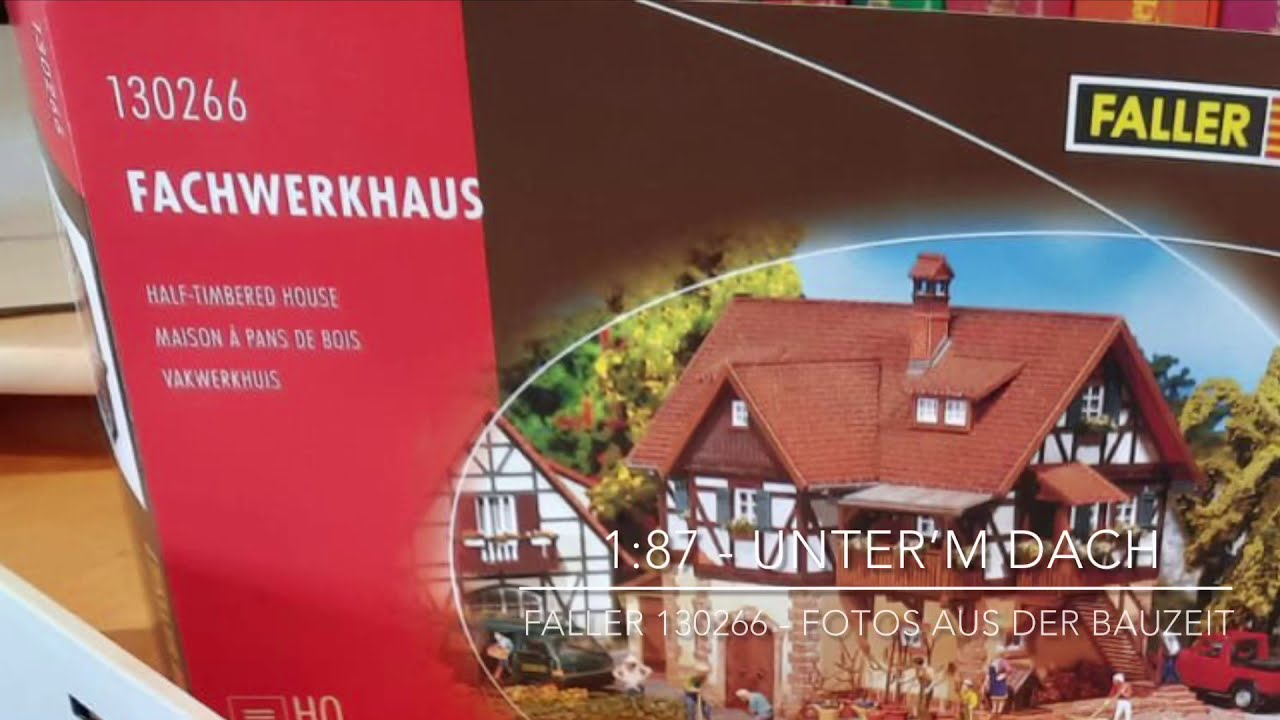 Zusammenbau und kolorieren des FALLER FACHWERKHAUS 130266
